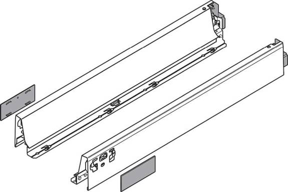 358N4502I TANDEMBOX 18'' Drawer Profile Stainless Steel